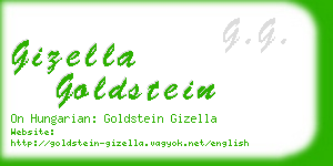 gizella goldstein business card